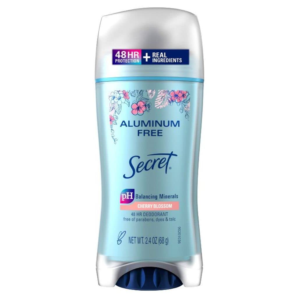 Secret Aluminum Free Deodorant for Women -Cherry Blossom – 2.4oz