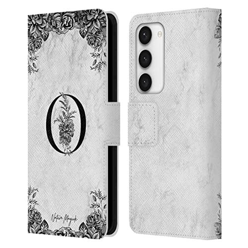 Étui portefeuille Galaxy S23 5G Nature Magick en cuir avec monogramme