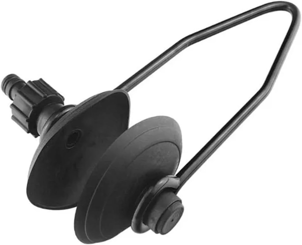 Boat Black Universal Outboard Motor Water Flush Round Ear Muff Engine Flusher