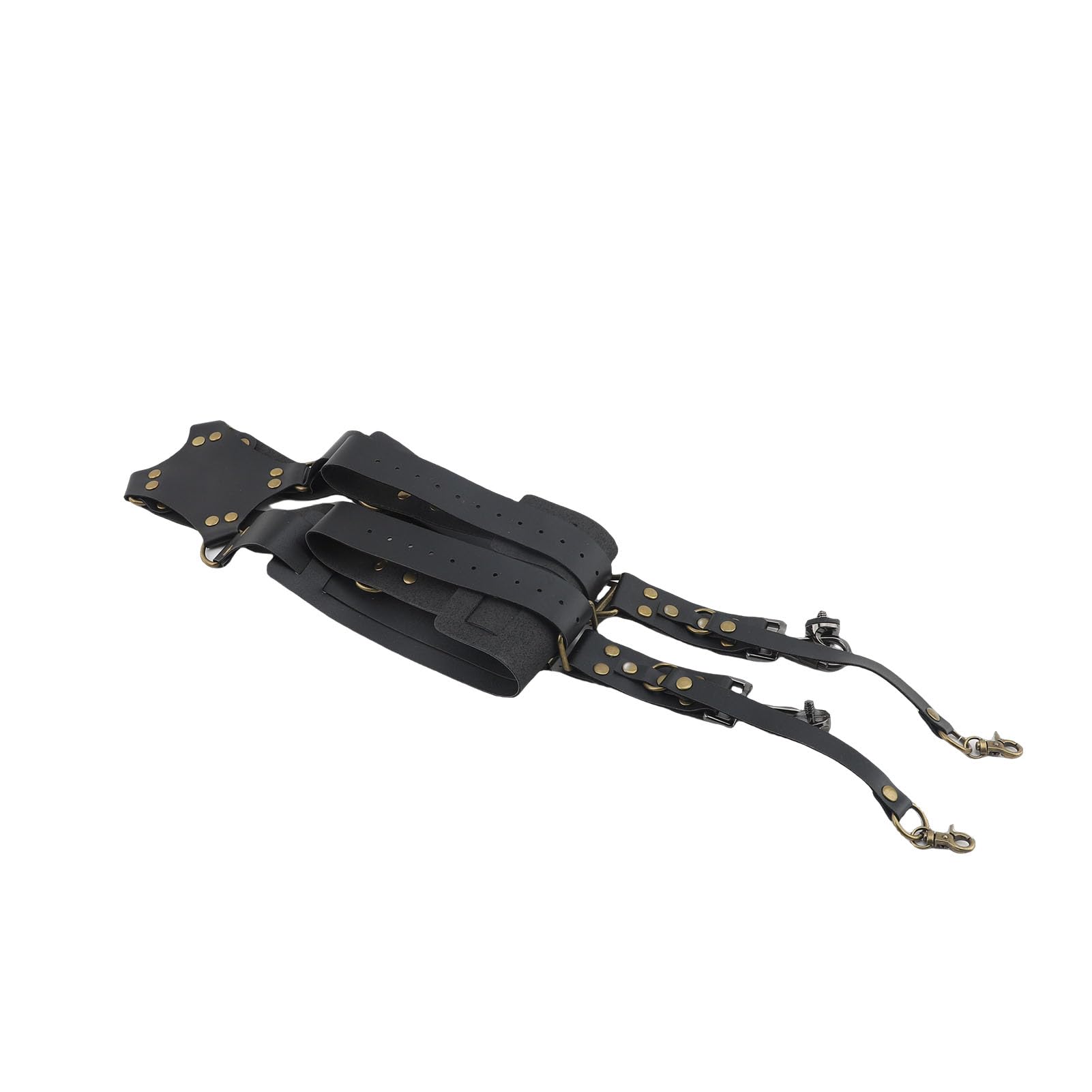 Correa de hombro doble ajustable de piel de microfibra para cámara réflex digital para fotografía al aire libre