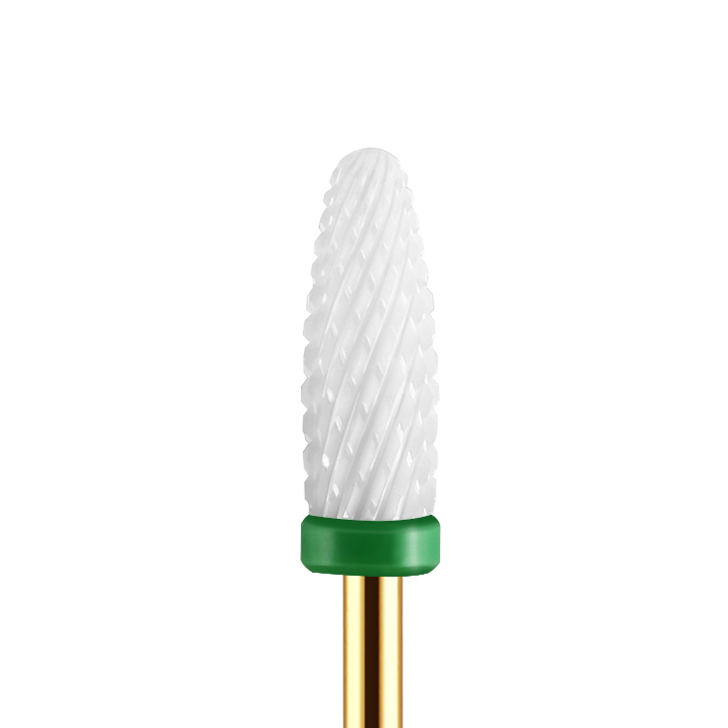 JCMaster® 2x Punte in Ceramica Conica per Fresa Unghie Lunga Durata Taglia Standard Punte Ideale Per Rimuovere lo Smalto, il Gel e cuticole Grana Coarse