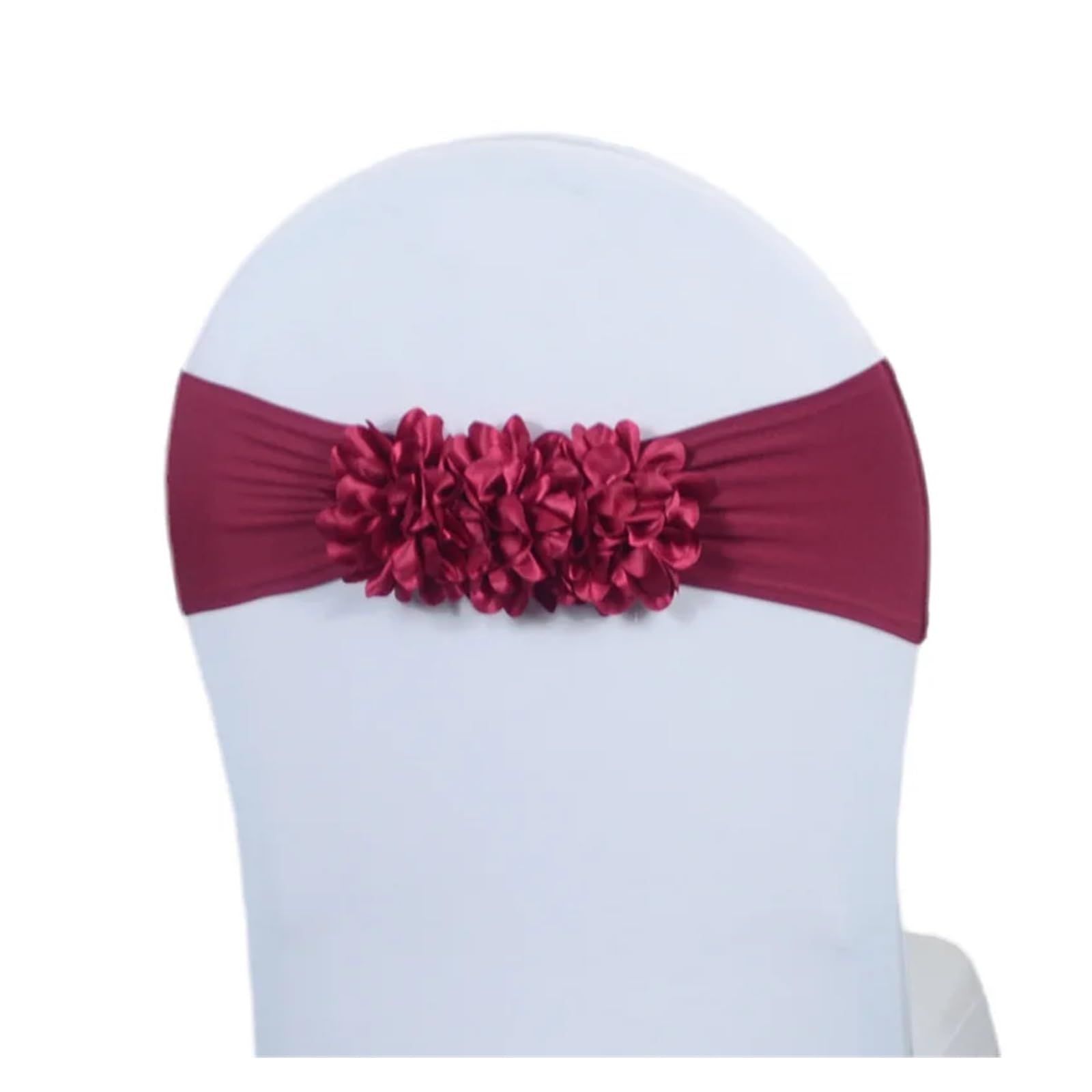 Noeud de chaise mariage bordeaux extensible pour chaises sans plis
