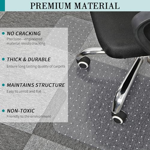 Beswin BES4830CP Office Chair Mat For Carpets thumb #4