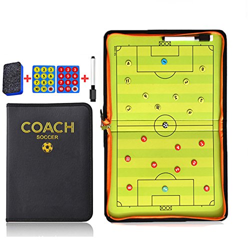 Soccer Coaching Tactical Board, FantasyDay Portable Magnetic Football Coach Blackboard Futsal Tactics Strategy Board - Sport Gift Training Assistant Equipment KIt with Player Markers, Pen and Eraser by FantasyDay - Image 2