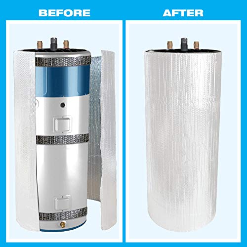 8812903 Us Energy Nasatech "Non Fiberglass" Up To 80 Gallon Water Heater Insulation Jacket Kit (42Sqft) (Made In The Usa) Includes: Reflective Foam Core Insulation & Aluminum Foil Seam Tape thumb #1