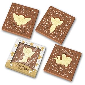 Yippiejaja Chocolade beschermengel I Chocoladebord met engel I Chocolate beschermengel I Chocolade met engel I Chocolade Nieuw I Chocolade Grappig I Coditorei Suikerzoekt