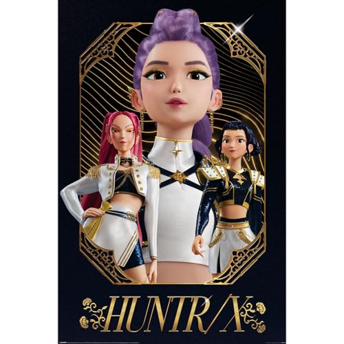 K-Pop Demon Hunters (Huntrix Golden Maxi Poster 91.5cm X 61cm Official Licensed Poster Large Wall Art Decor Fan Gift Official Licensed Merchandise