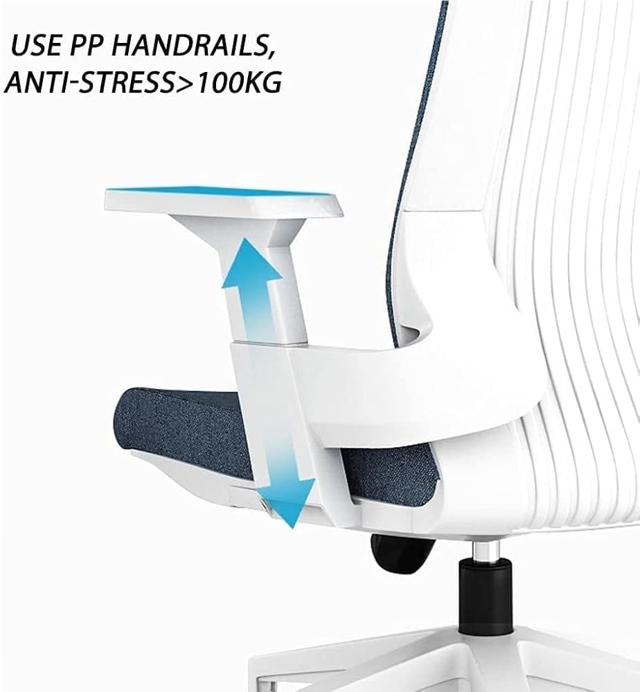 Big Tall Executive Boss Chair Ergonomic High Back Office Chair with Adjustable Lumbar Support Padded Armrests Pink Leather Desk Chair for Workspaces(Gray)