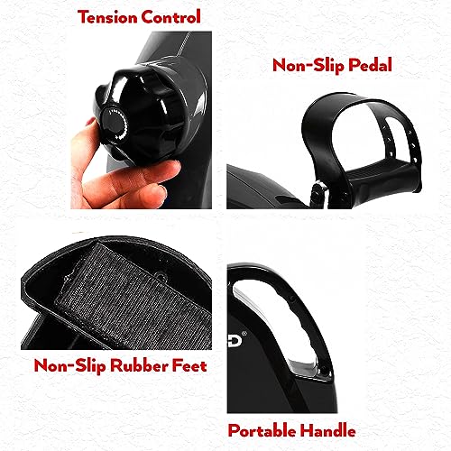 Image of Sparnod Fitness SMB-400 Mini Bike Your Workout Solution for Arms & Feet for Home and Office: Portable Under Desk Pedal Exerciser with Adjustable Resistance & LCD Monitor