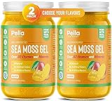 Sea Moss Gel with Fresh Fruits - 8 oz. each, Vegan, Keto, Non-GMO, Daily Vitamin Boost, Digestive Su
