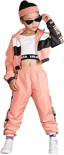 Conjunto de ropa de baile para niñas, disfraz moderno de equipo de jazz de hip hop, conjuntos de ropa de baile para niñas
