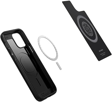 Spigen Mag Armor Case Compatible with iPhone 12 Pro and Compatible with iPhone 12 - Matte Black