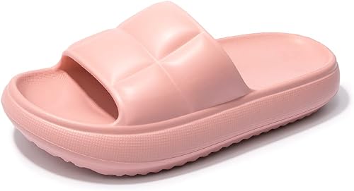 Luffymomo Sandalias de baño antideslizantes para mujer, de secado rápido, sandalias de ducha para interiores y exteriores, zapatos de plataforma