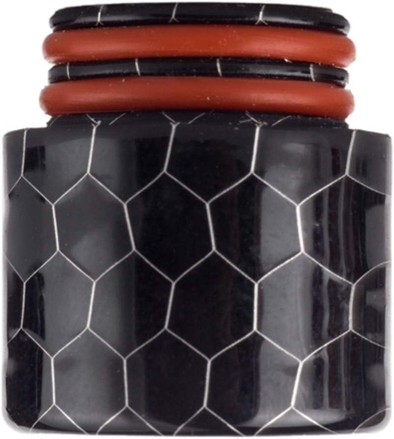 Junyee Snake Skin 810 Drip Tip for Smok TFV8/TFV12 Tanks(Black)