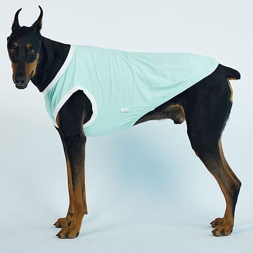 Miniatura 8 de Perro Camisa Algodón Sin Mangas Top Mediano NegroBlanco
