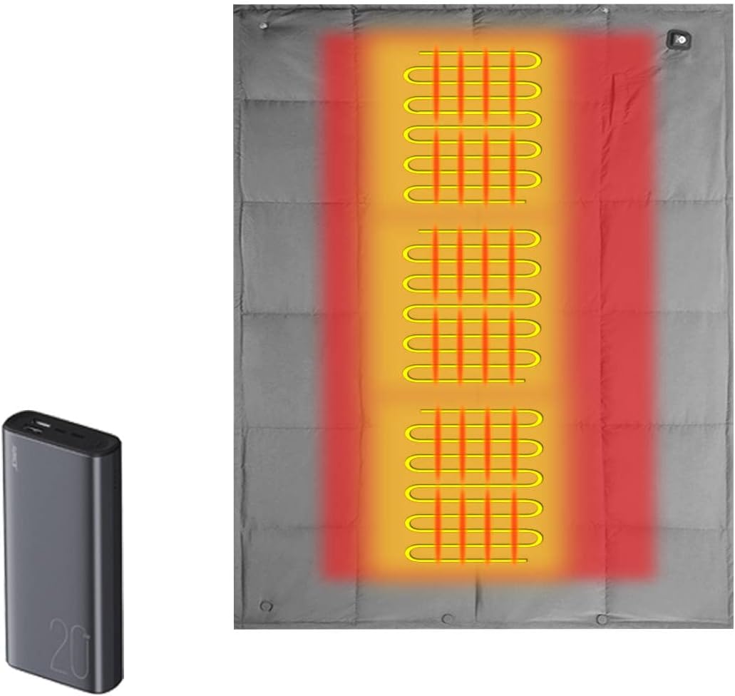 Heated Blanket Battery Operated Portable Outdoor USB