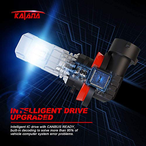 KATANA H11 LED Fog Light Bulbs,5530 Chips 2800 Lumens Extremely Bright 6500K Xenon White - Thumbnail 5