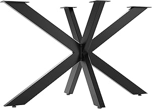 SOTECH SPIDER Table Frame/Sturdy Steel Table Legs in Black/Easy Assembly/Table Runners for DIY Projects 710x1200x680mm