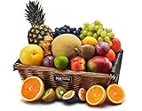 Luxury Fresh Fruit Gift Basket - Extra Large Fruit Hamper with Pineapple, Mango, Grapes, Melon, Berries - Healthy Food Gifts For Birthdays, Celebrations and Picnics, from Regency Hampers