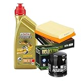  Kit Tagliando Moto Guzzi GRISO 850 2006 – 2011 4 x l Castrol Power 1 15 W50 1 x Filtro de aceite HiFlo hf551 – 1 x Filtro aire HiFlo hfa6101
