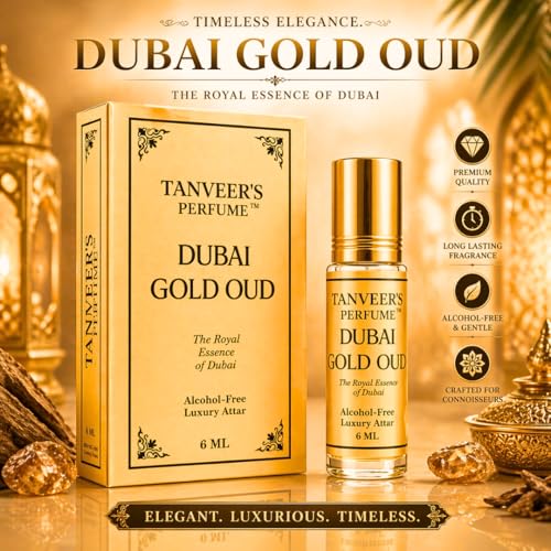 Tanveer's Perfume Dubai Gold Oud Attar 6 ml - Image 5