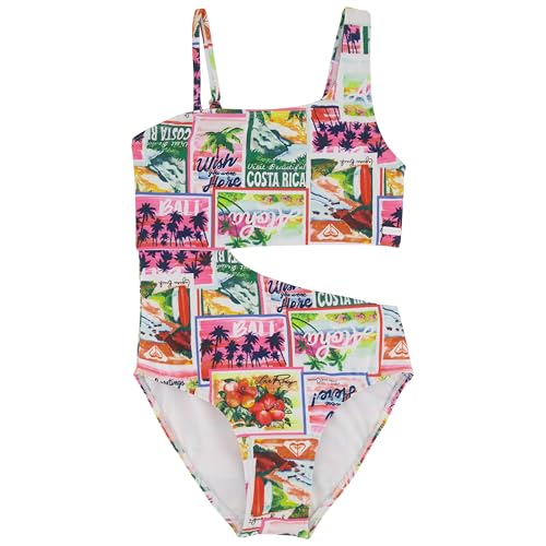 Image of Roxy Girls' One-piece Swimsuit with UPF 50+ Sun Protection, Quick Drying Bathing Suit