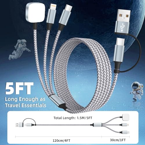 Travel Essentials 3 in 2 Charging Cable for Phone Watch Charger - image 6