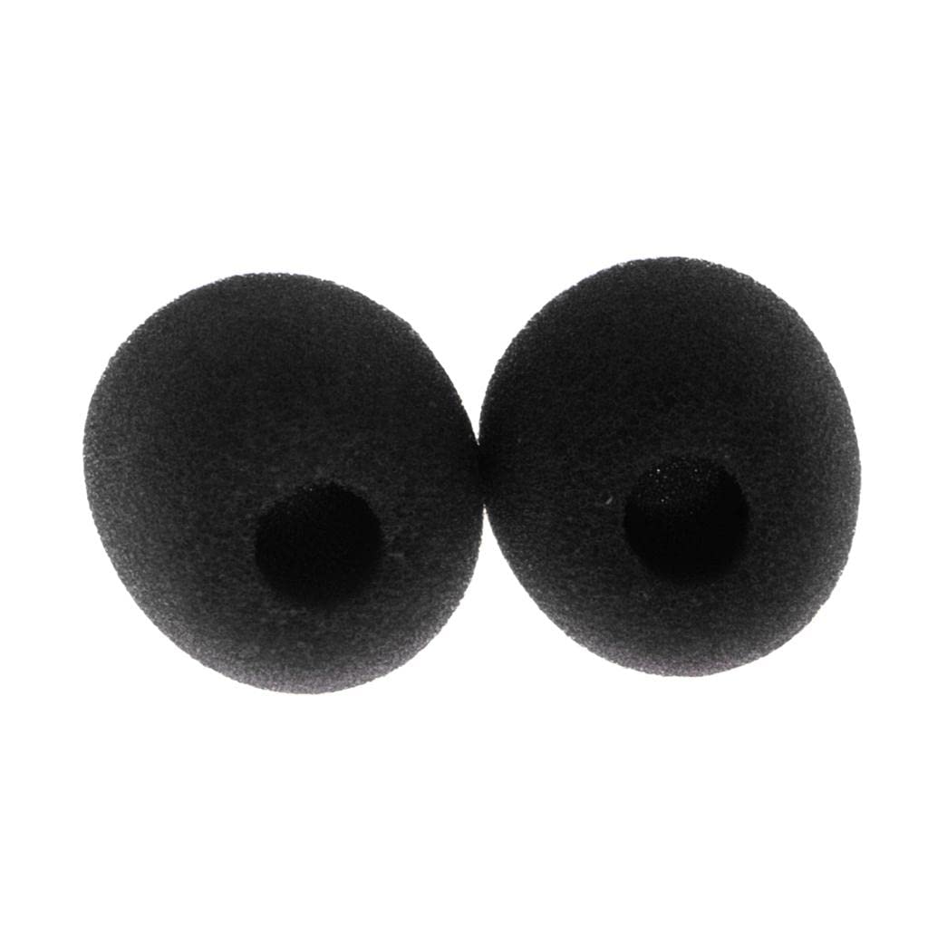 Optimuss 10 Pieces Small Lapel Tie Microphone Sponges Protection Cover 1.1 x 0.86 x 0.31inch Black-image-34