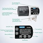 Futterautomat Aquarium Zubehoer Fische Futterspender 200ml Große Kapazität Fischfutter bis zu 4 Mal am Tag mit Zeitschaltuhr LCD Display für Urlaub Teich Goldfische Tank – Bild 2