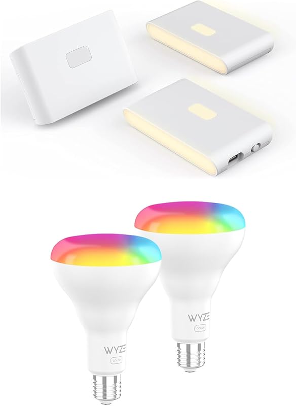 WYZE Motion Sensor Night Lights & Bulb Color BR30 2 Pack