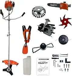 Roçadeira Bipartida Multifuncional a Gasolina 52cc 2,5HP Profissional Carbon Fak