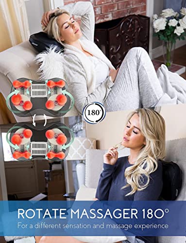 Zyllion Zma-13 Shiatsu Pillow Massager And Zma-25 8-Node Shiatsu Pillow Massager Bundle (Black) #TOP3