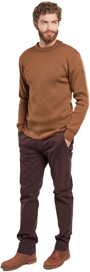 Armor Lux Jersey Marino Liso «Fouesnant» Para Hombre Suéter