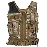 Lixada Taktische Weste Herren-Outdoor Weste mit Taschen- Tactical Weste für Jagd Angeln Camping
