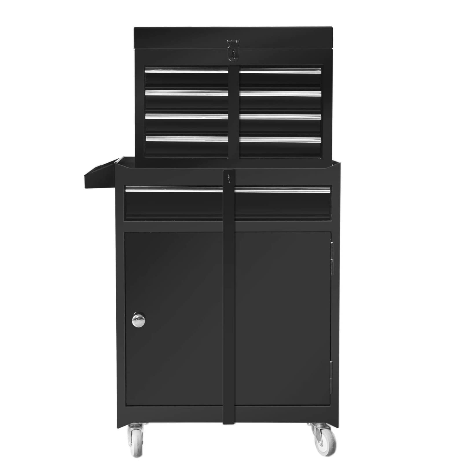 Snapklik com : TCE 4 Drawer Rolling Tool Box: 2 in 1 Detachable Tool Chest