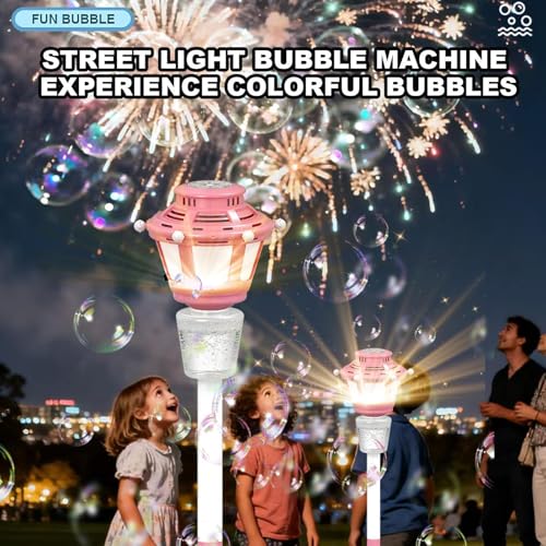 Máquina de burbujas infantil con luz para jugar al aire libre en piscina y bodas 7
