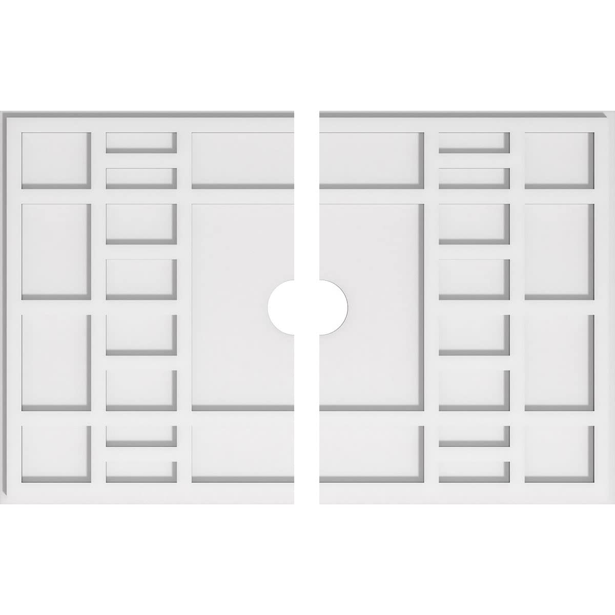 Médaillons de plafond en PVC Ekena Millwork Beaux contemporains 81x54cm