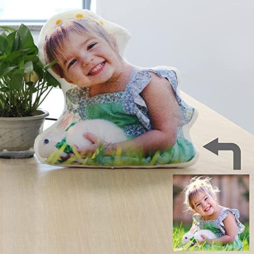 WillingFun Personalised Cushion Custom Photo Cushion,3D Printing Pet Portrait Pillow Dog Cat Face Pillow Cat Pillow Decorative Nursery Bedroom Sofa Couch Memorial Gifts for Cat Lover,Home Decorative