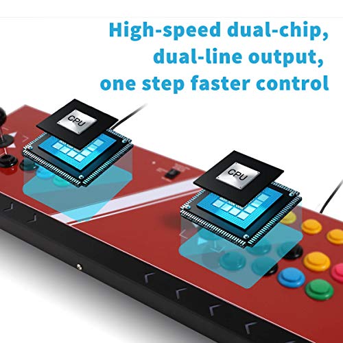 Arcade joystick Machine 2 players Video Game arcade stick for home Compatible with NEOGEO Mini/PC/PS Classic/Nintendo Switch/PS3/Android/Raspberry Pi
