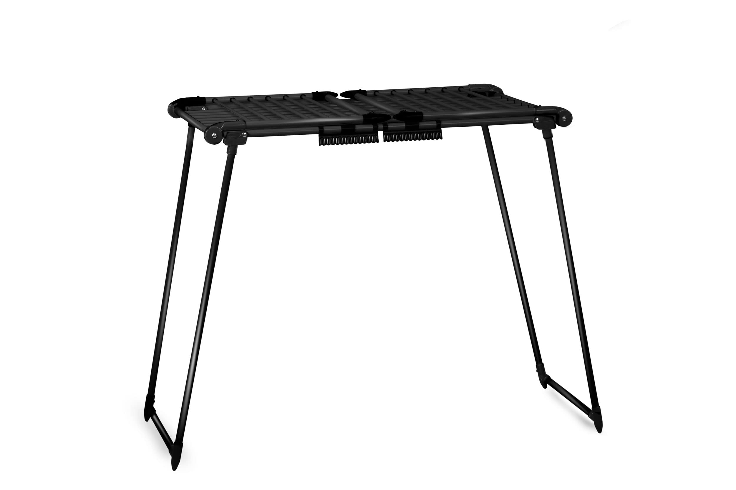 Wäscheständer Ausziehbar Platzsparend Wäscheflügeltrockner Wäschetrockner Ständer Stabiler Standtrockner Mit Rutschfesten Füßen Trockenfläche 19 M Debora Schwarz 174 x 61 x 108 cm