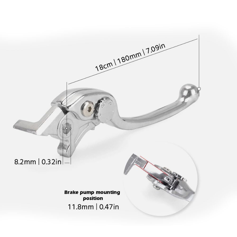 Leva freno anteriore destro in alluminio per Honda CBR500R NC700S NC 750X/DCT Moto Conversione Freno Manubrio Puller