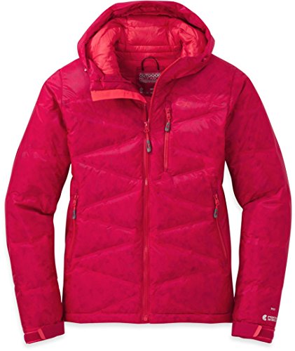 Outdoor Research Women's Floodlight Down Jacket, Scarlet, X-Small