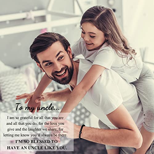 Upromi Uncle Gifts, Uncle Gifts From Niece Nephew, Best Uncle Gifts, Fathers Day Birthday Christmas Gifts For Uncle Bracelet For Men #TOP1