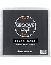 25 Vinyl Record Sleeves - 12.75" x 12.75" 3 Mil Clear Album Sleeves - Fits 12 Inch Single, Double, and Gatefold LPs - Protect Your Record Collection