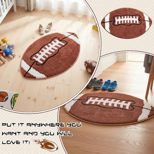 Tapete Decorativo Deporte Fútbol Para Niños 80x50 cm miniatura 6