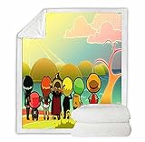 Manta de animación para Adultos / Adolescentes, Manta Anti-ansiedad, Puede Mejorar el sueño y aliviar el estrés-a_45X90CM