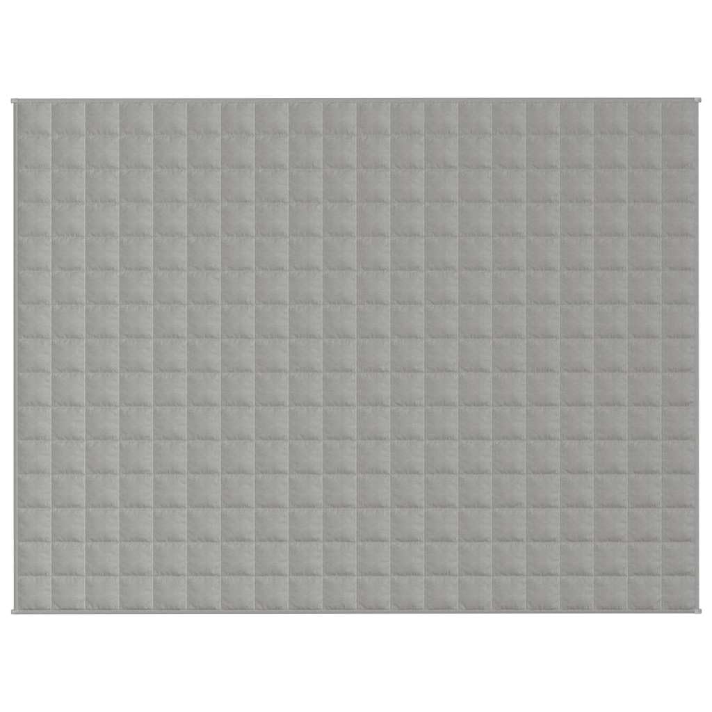 vidaXL Manta con Peso Tela Gris 150x200 cm 7 kg