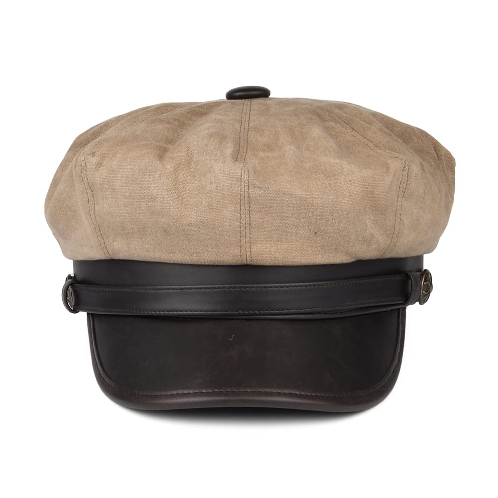 Jaxon & James Rebel Motorcycle Cap - Britisches Hellbraun