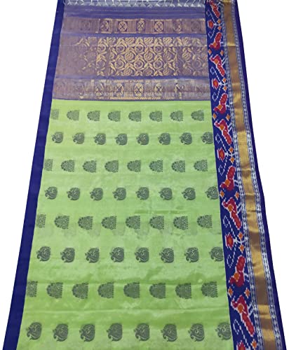 Image of tirupati sarees silver tissue and pochampally kuppadam boder silk sarees for womens