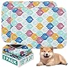 Almohadilla lavable para orina de mascotas para perros, paquete de 2 almohadillas reutilizables de 18 x 24 pulgadas para entrenamiento de cachorros, súper absorbente, 100% a prueba de fugas
